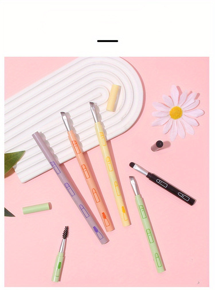 4 IN 1 Multifunctional Makeup Brushes Set Makeup Gadget Detachable Lip Eyeshadow Brush Sponge Eyeshadow Brush for Home Travel