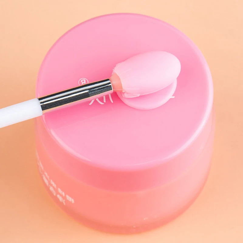 1PC Silicone Lip Balms Lip Mask Brush with Sucker Dust Cover Lipstick Cosmetic Makeup Brushes Lipstick Brush Storage Box
