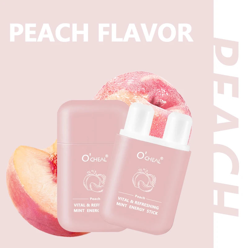 O'cheal Energy Stick Double Hole Energizing Energy Bar Fresh Mint Scent Refreshing Fatigue Relief Inhaler Energy Vapors Stick