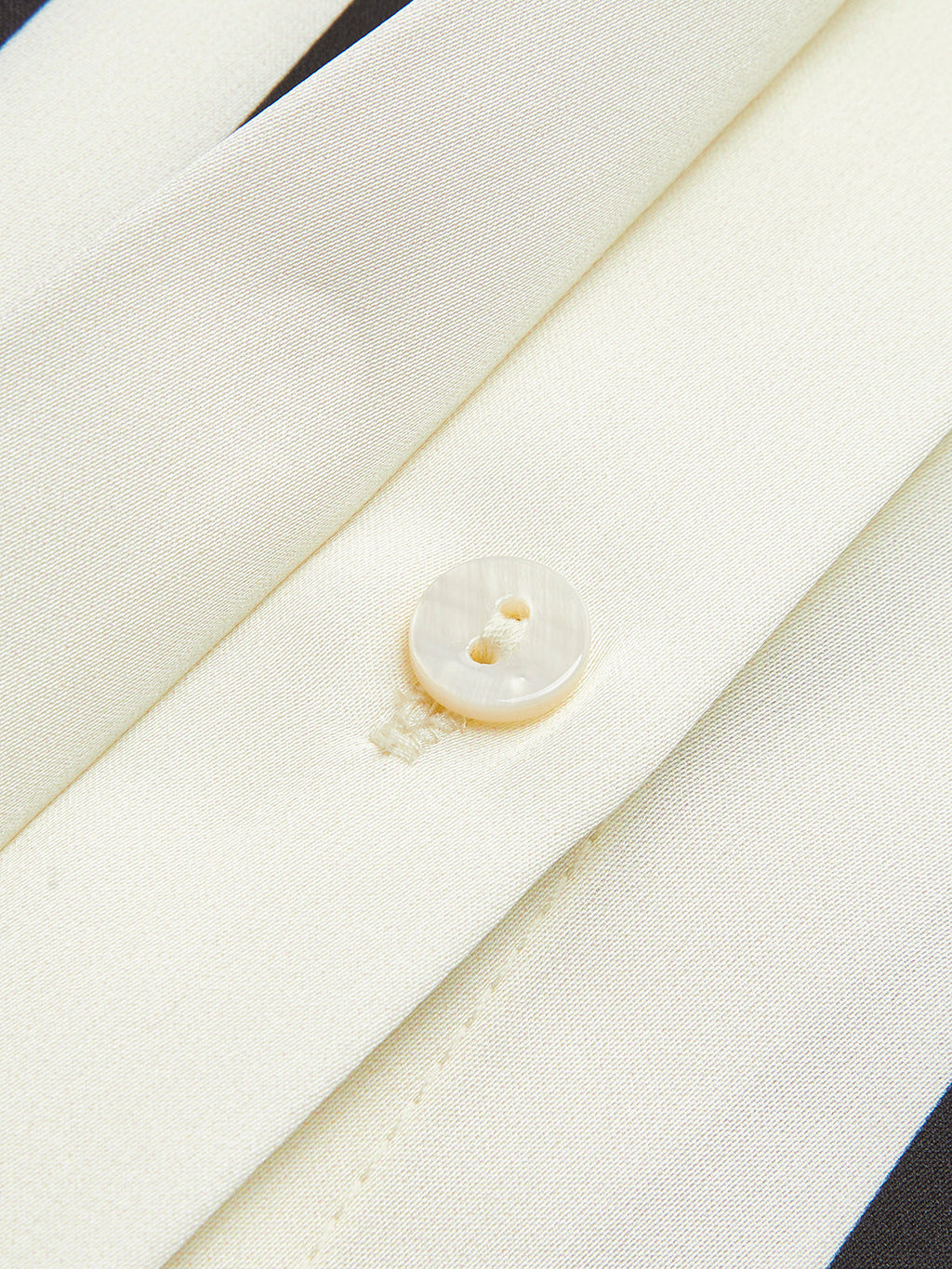Satin Striped Button Cozy Blouse