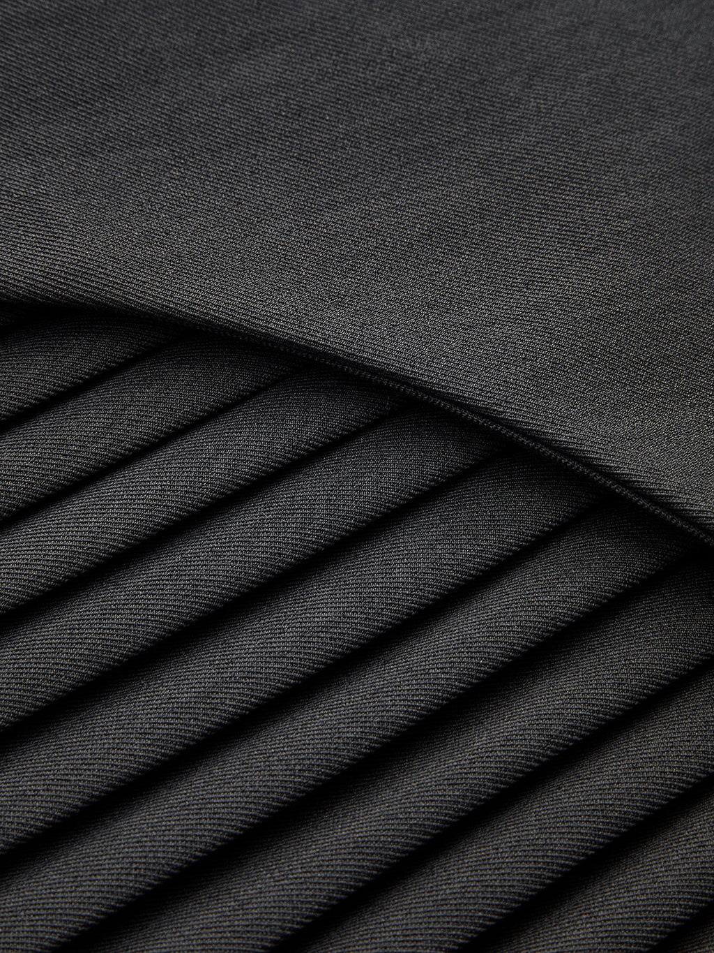 Side Pleated Buckle Belted Skirt