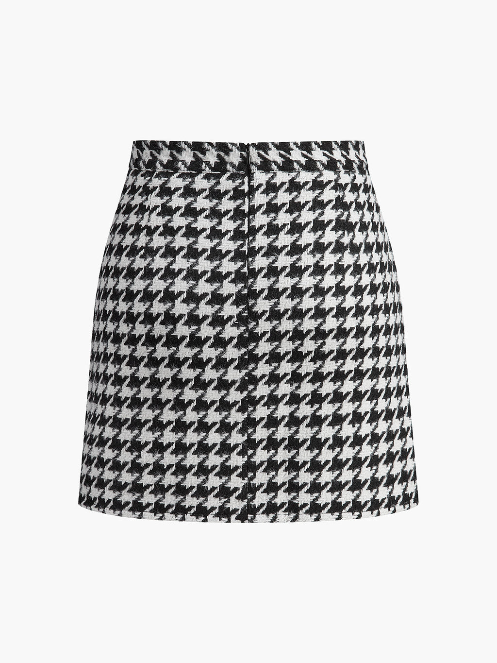 Plaid Tweed Mini Skirt