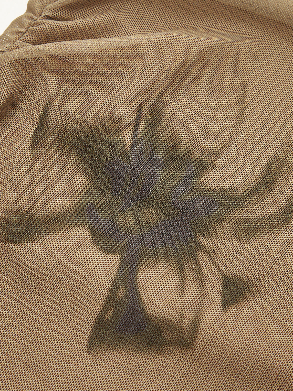 Tie Dye Floral Printed Mesh T-Shirt