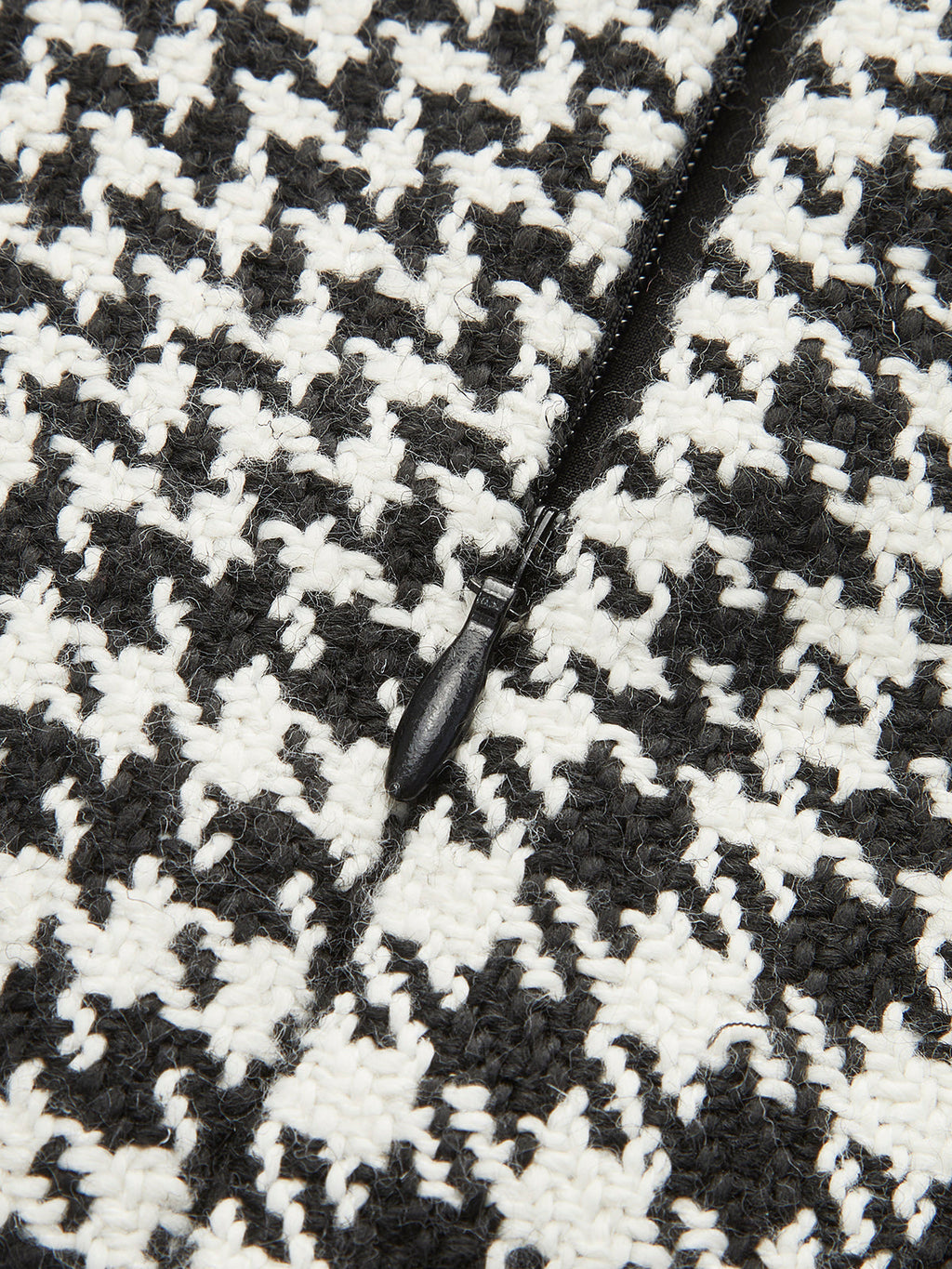Wool-Blend Checked Mini Skirt