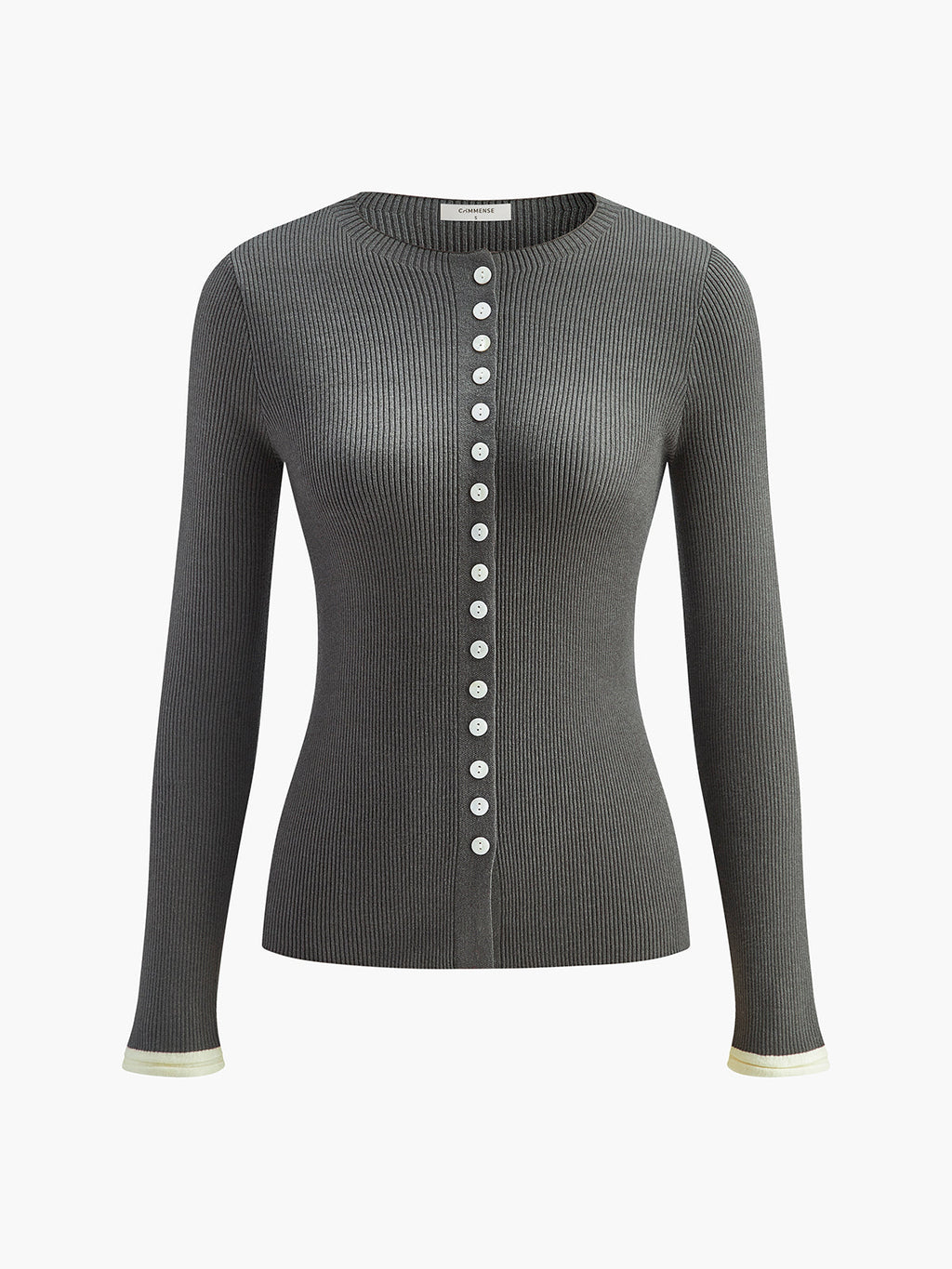 Plain Button Knit Cardigan