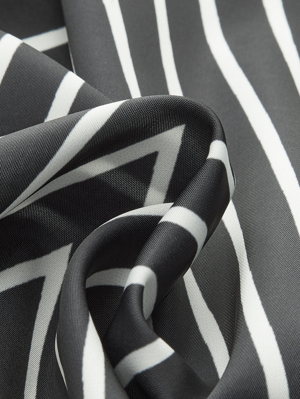 Semi-Sheer Striped Wrap-Front Knotted Top