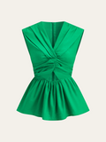 Twisted Peplum Tank-Top