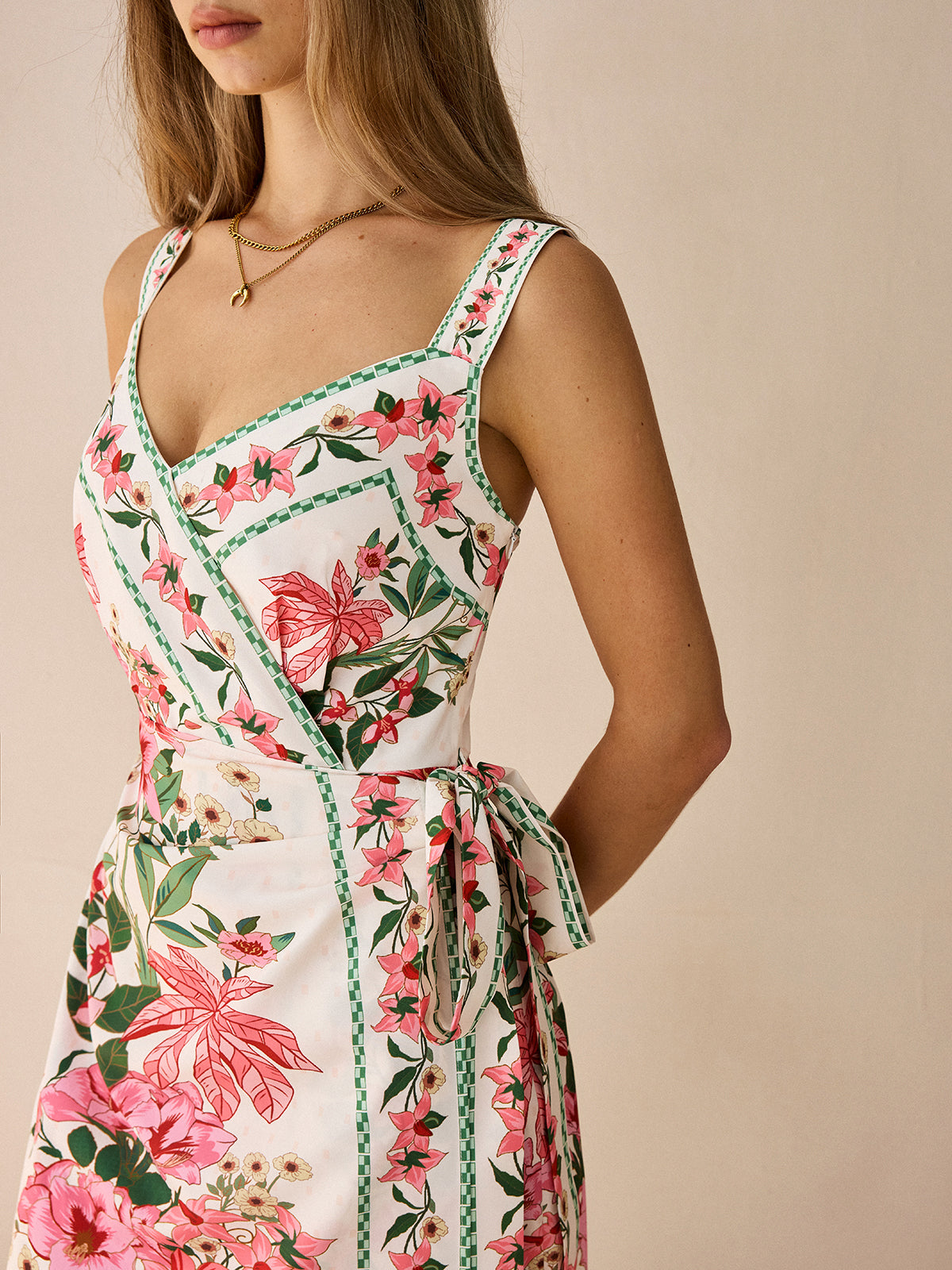 Updated | Floral Print Wrap Mini Dress in Upgraded Fabric