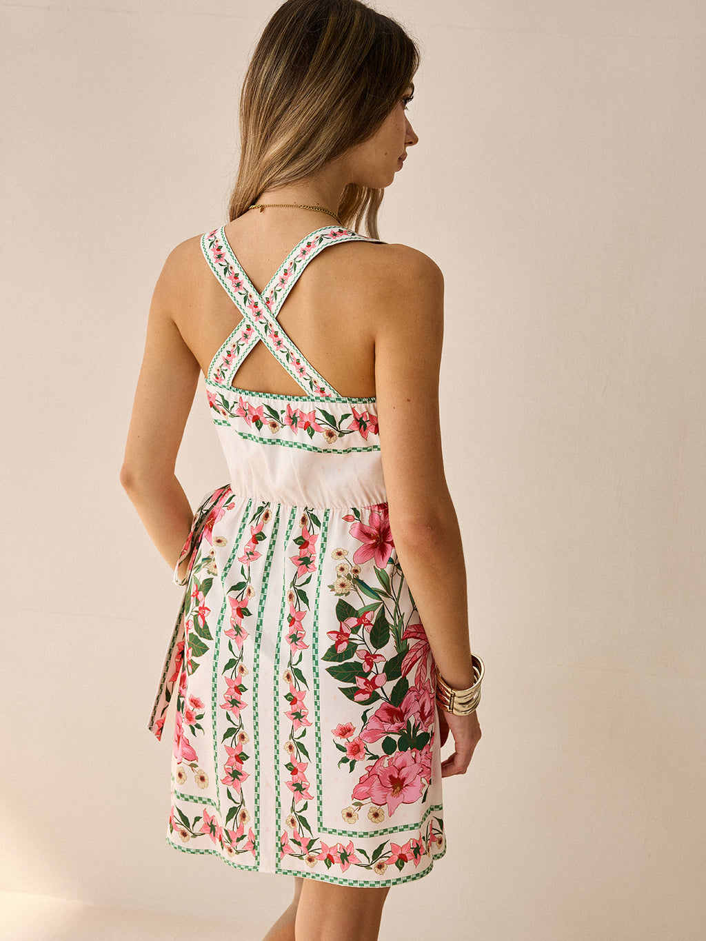 Updated | Floral Print Wrap Mini Dress in Upgraded Fabric