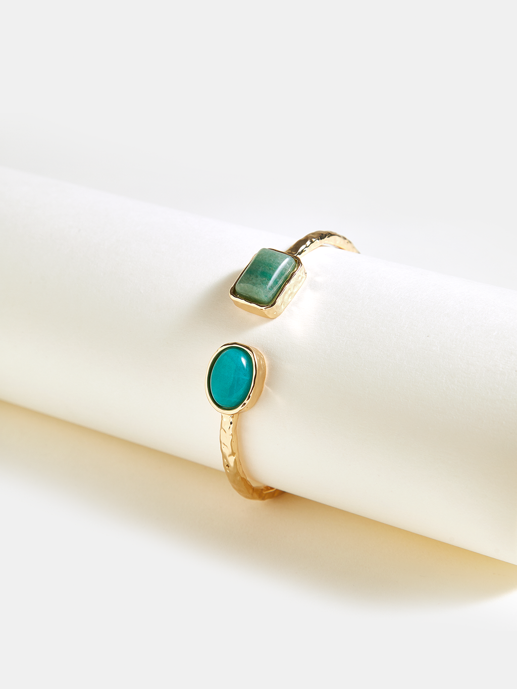 Hammered Turquoise Bracelet