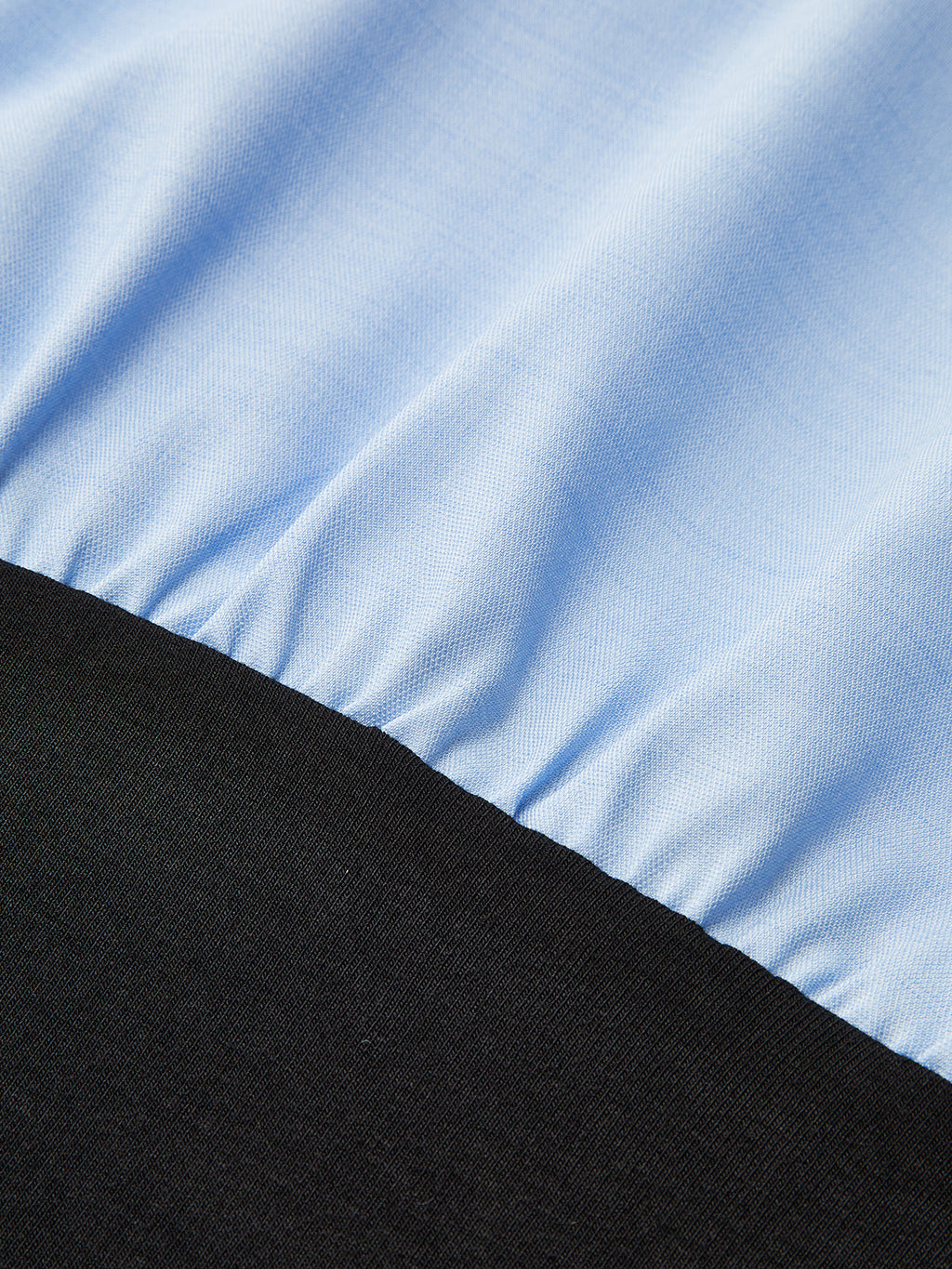 Color-Block Panel Tie-Waist Shirt