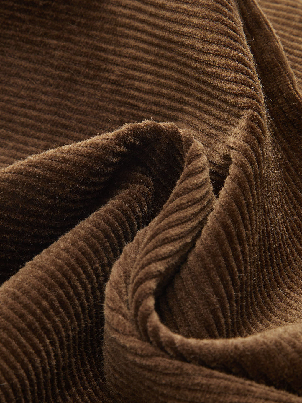 Mid-Waist Corduroy Wide-Leg Pants