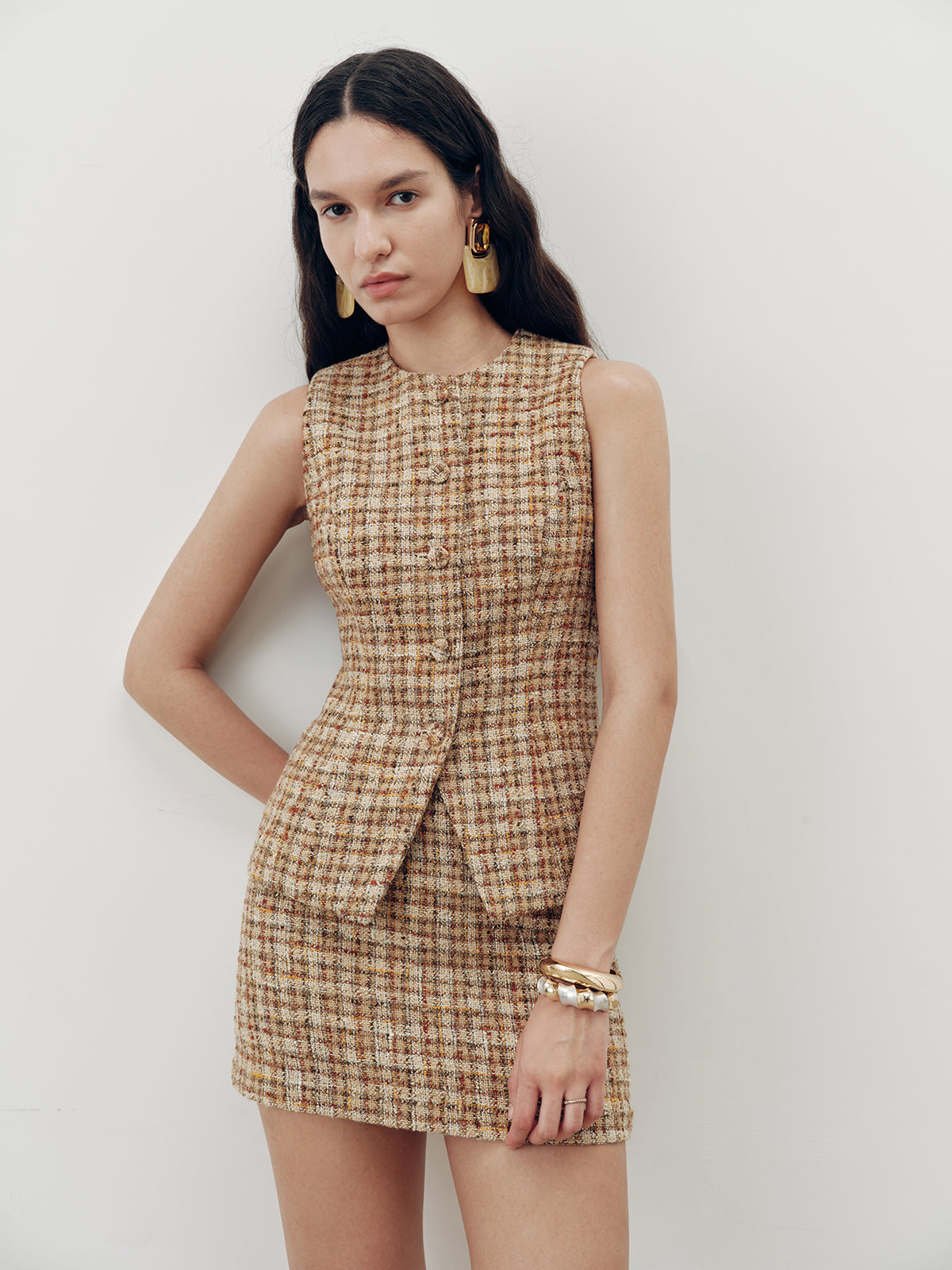 Tweed Mini Skirt