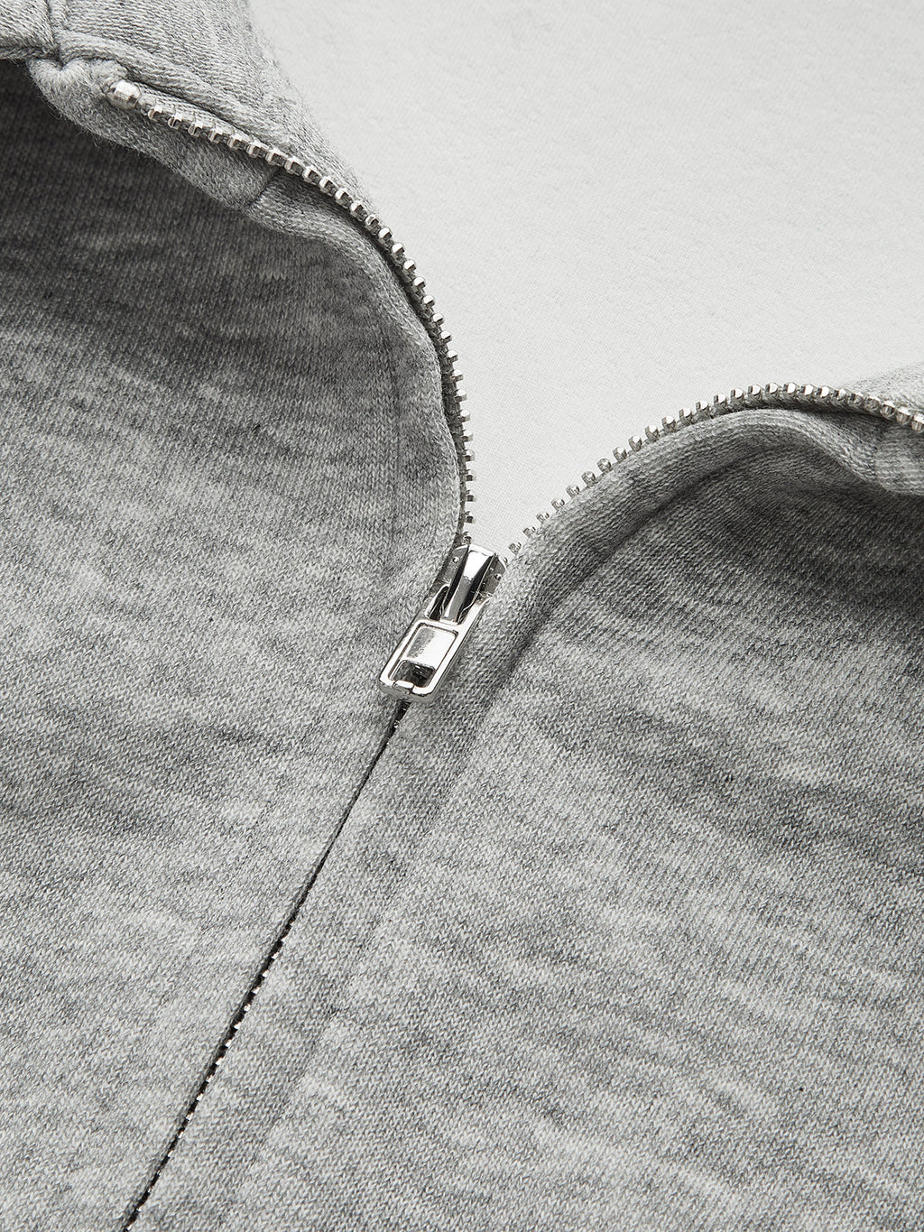 Collared Tailored Zip-Up Sweatshirt Jacket