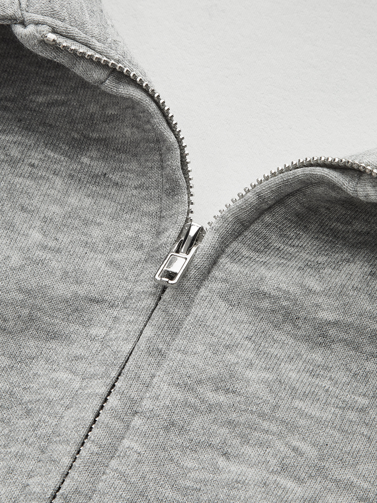 Collared Tailored Zip-Up Sweatshirt Jacket