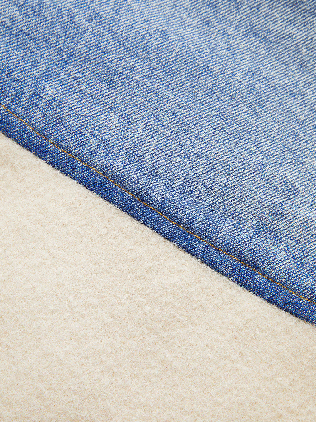 V-Neck Paneled Denim Cardigan