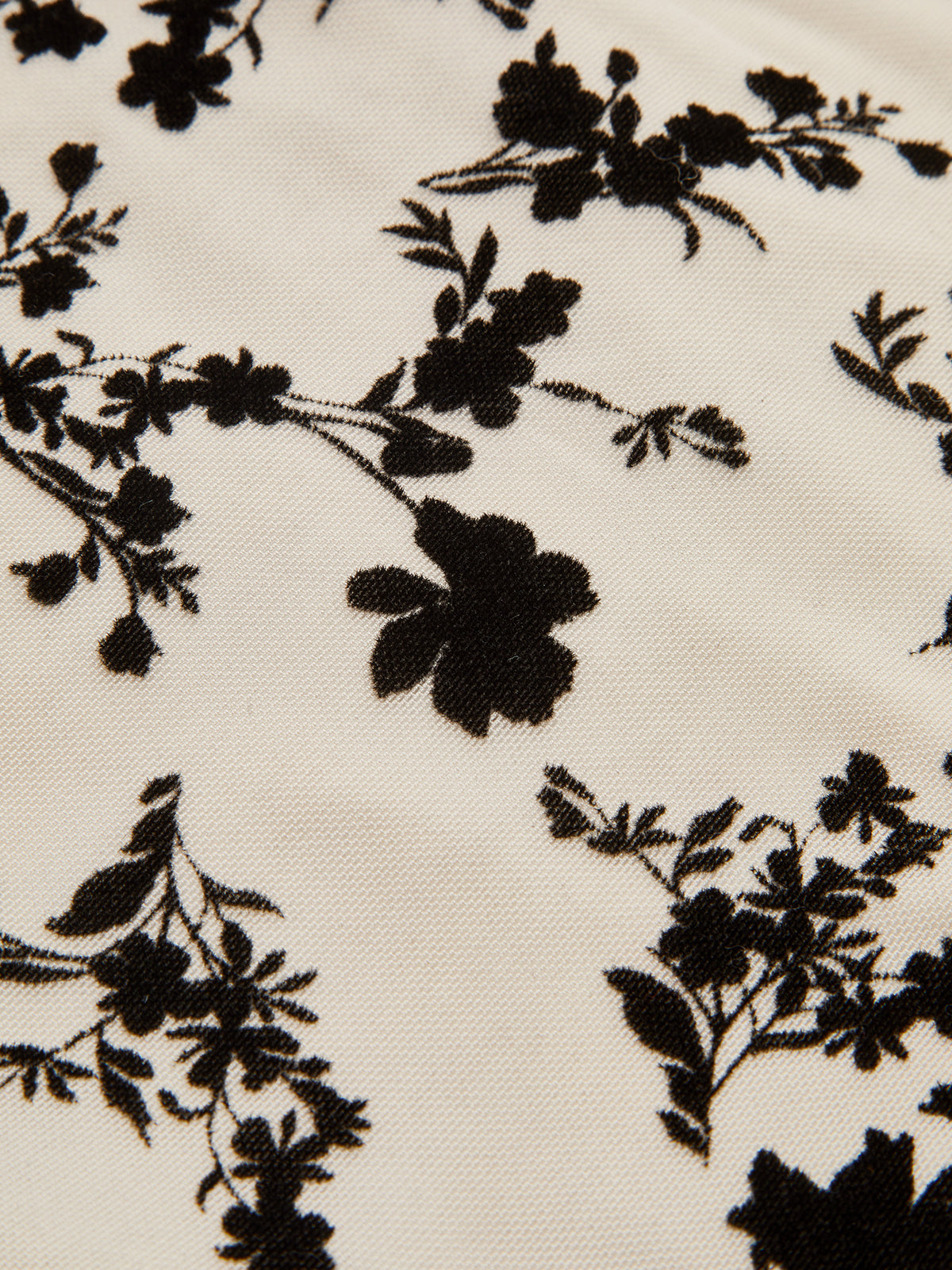 Metal Detail Floral Print Bodysuit