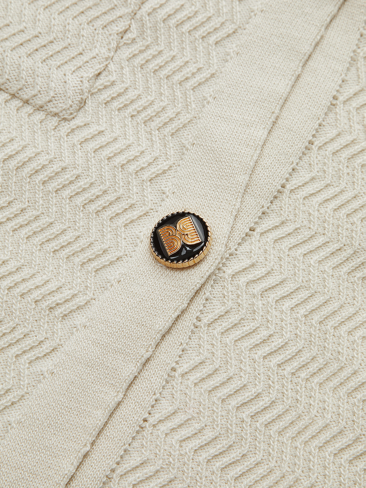 Textured Chevron Knit Pocketed Sweater Co-ords