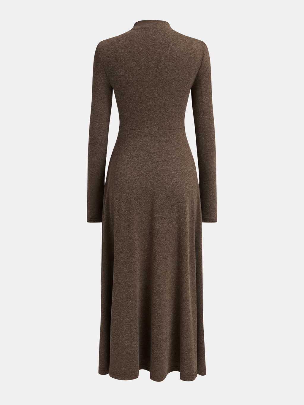 Asymmetric Button-Detail Dress