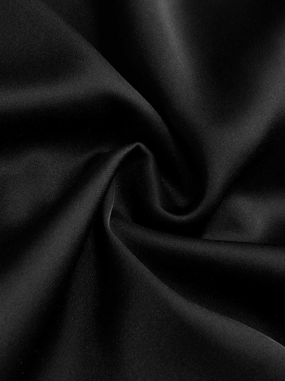 Long Sleeve Lapel Wrap Oversized Satin Shirt