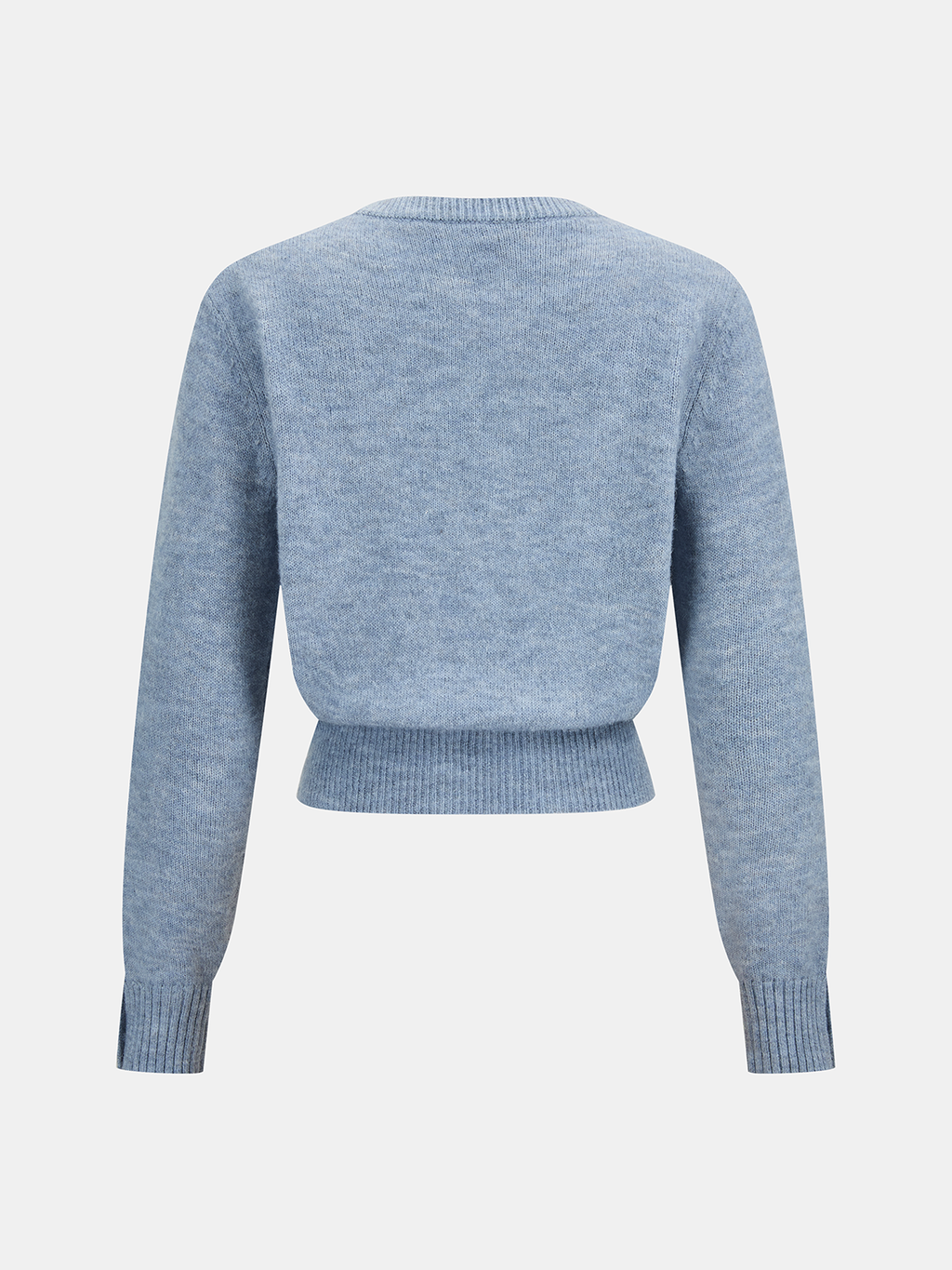 Wool-Blend Knot-Front Sweater