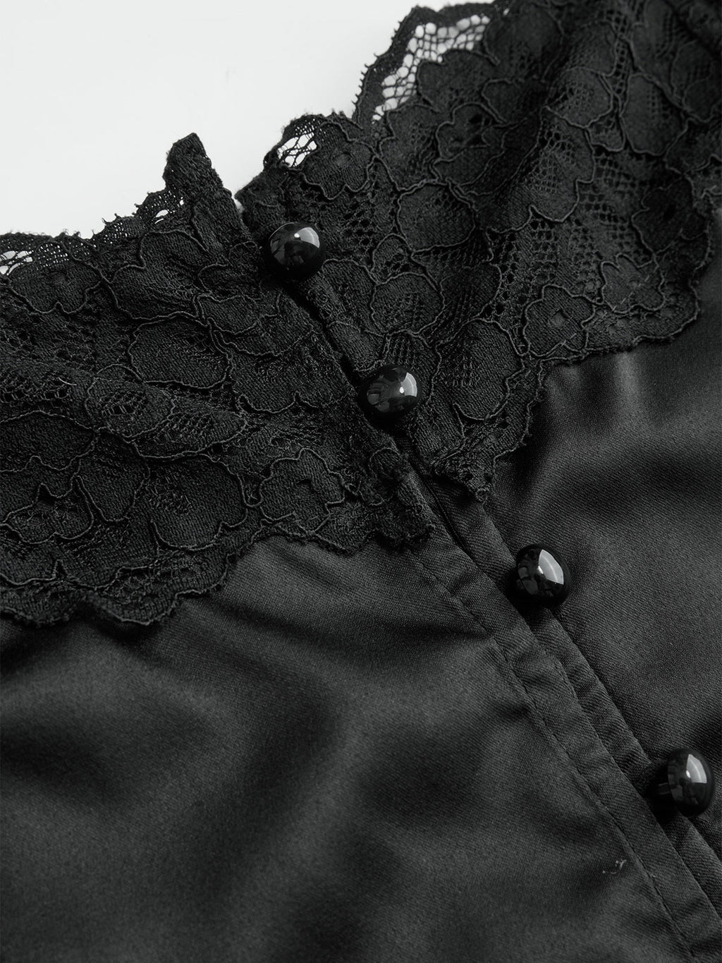 Lace-Trim Satin Cami Top