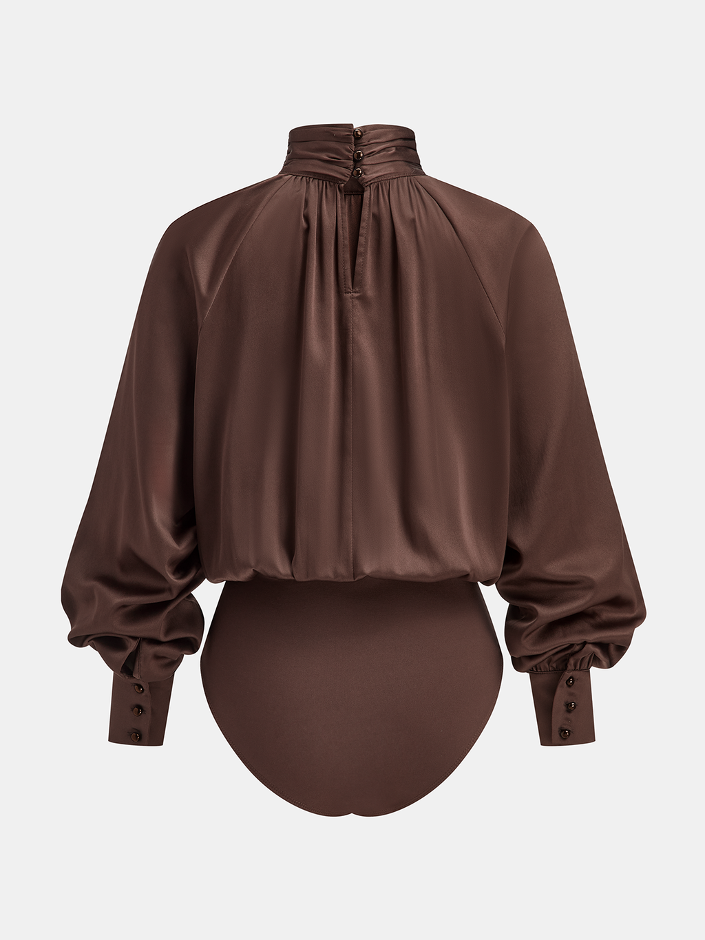 Satin Turtleneck Bodysuit
