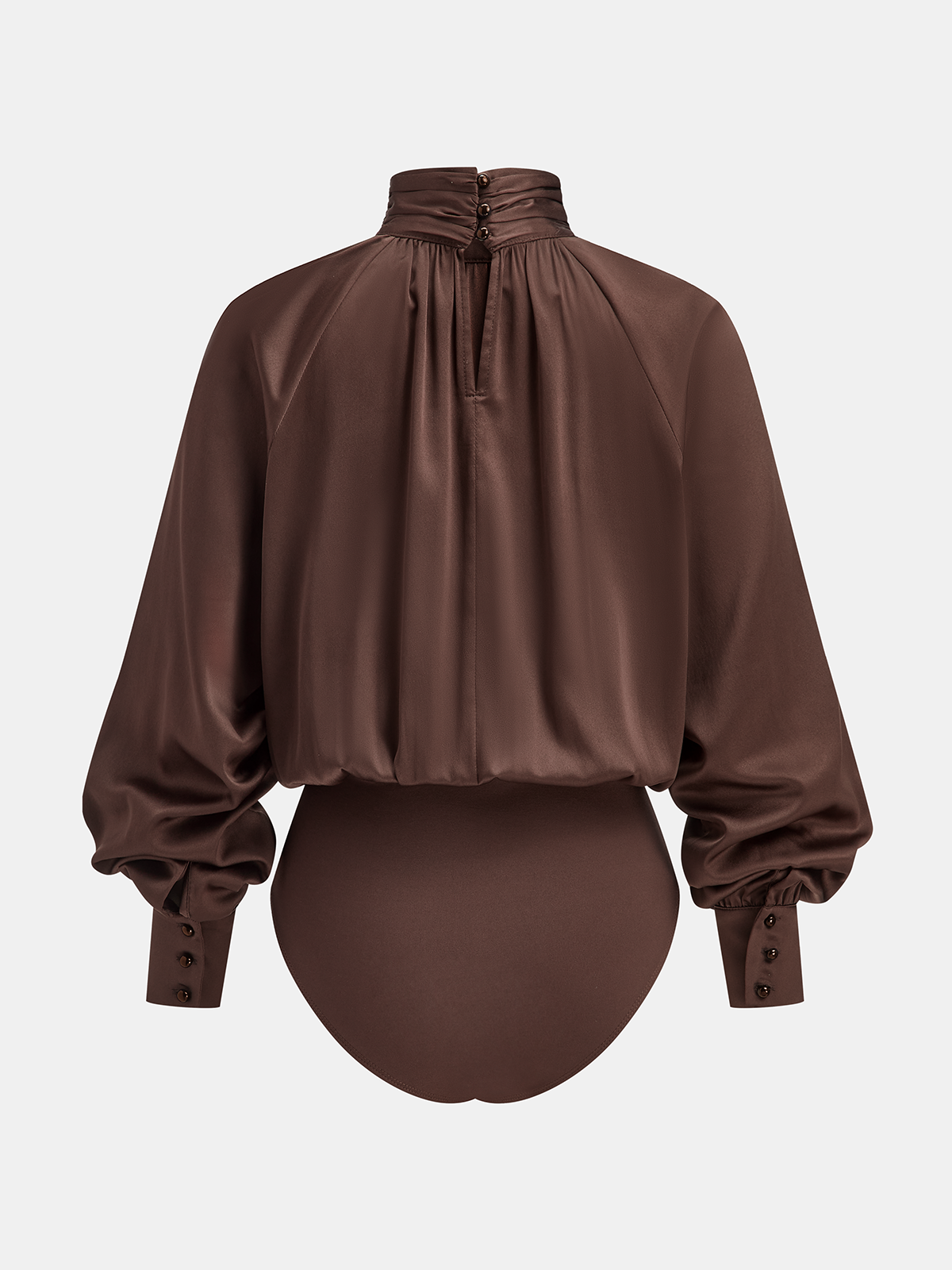 Satin Turtleneck Bodysuit