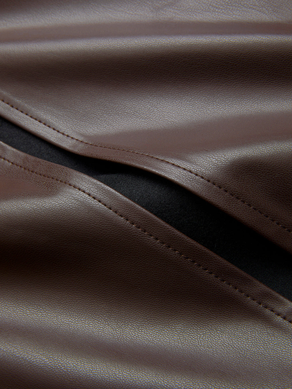 Faux Leather Midi Pencil Skirt