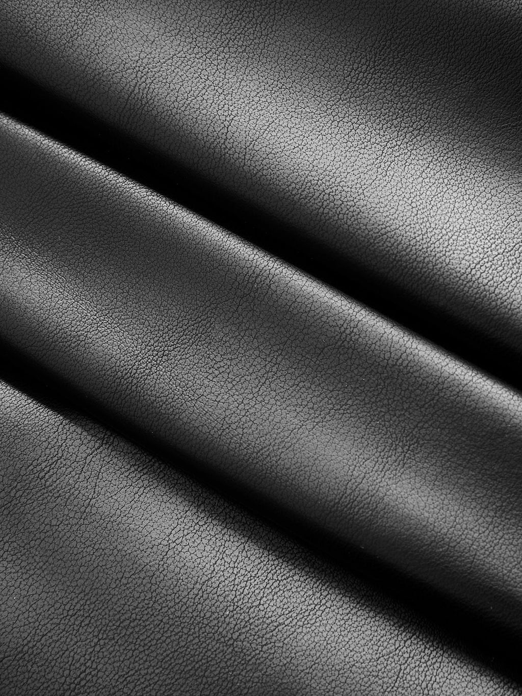 Faux Leather Ruched Cami Midi Dress
