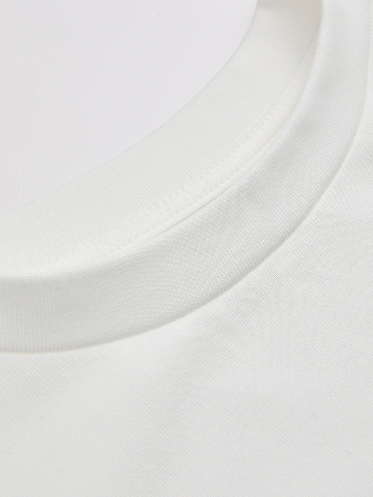 Cotton-Blend Knot-Front Cropped Top