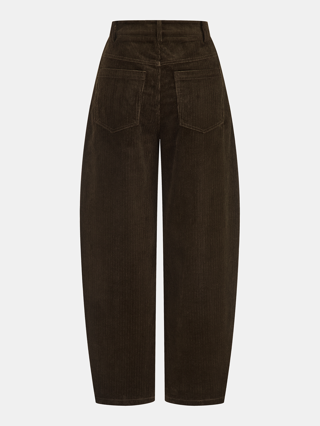Corduroy Curved-Leg Pants