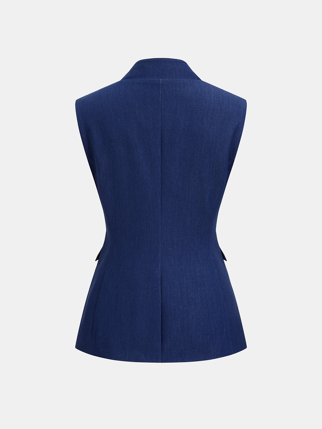 Double-Breasted Sleeveless Blazer Vest