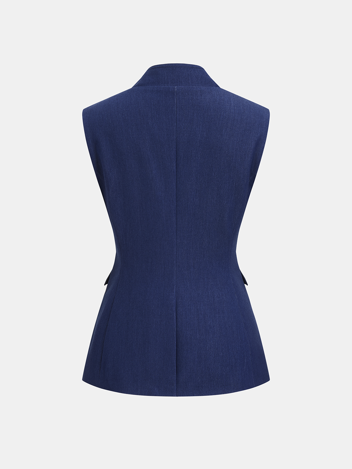 Double-Breasted Sleeveless Blazer Vest