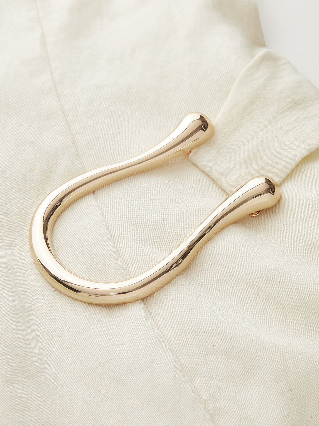 Updated | Tencel Blend Asymmetric Buckle Ruched Mini Dress