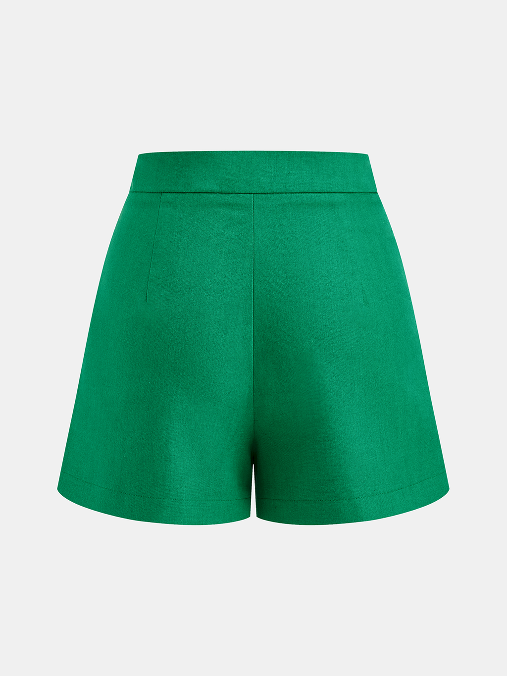 Linen-Cotton Blazer Vest & Tailored Shorts Set