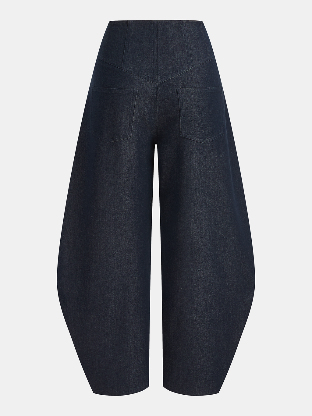 Mid-Waist Buttoned Balloon Pants