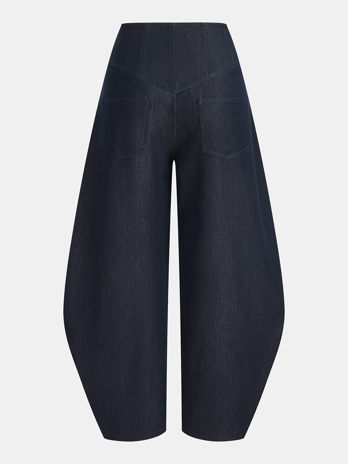 Mid-Waist Buttoned Balloon Pants
