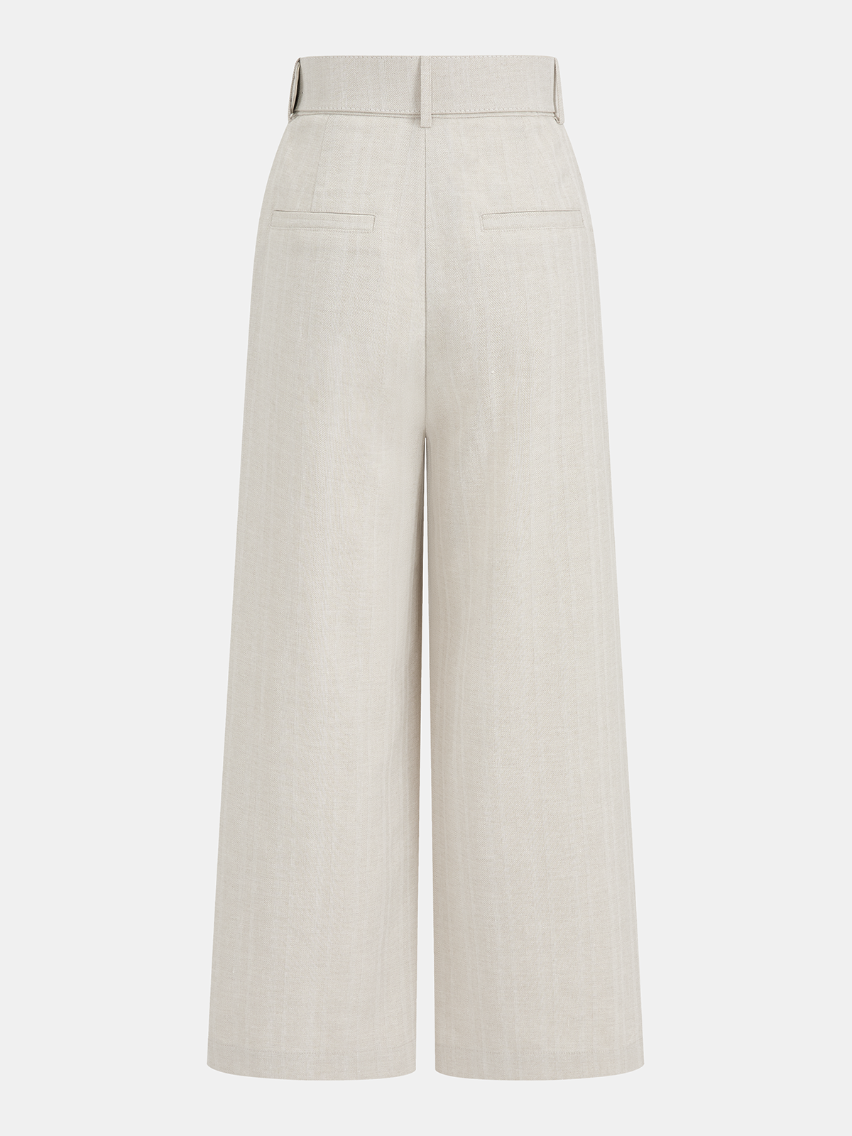 Cotton Linen Knotted Shirt & Belted Pants Set
