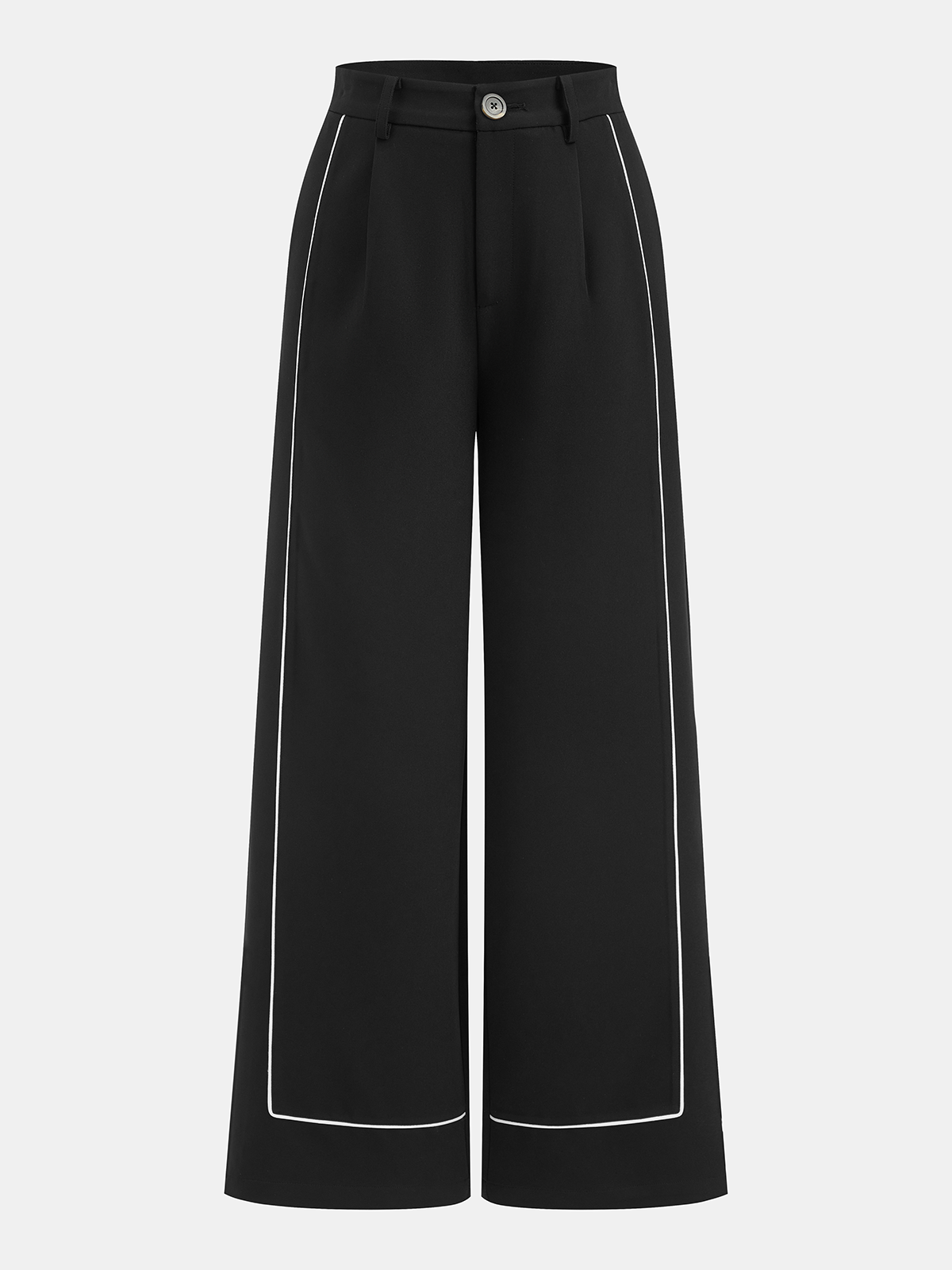 Contrast Trim Blazer Vest & Pants Set