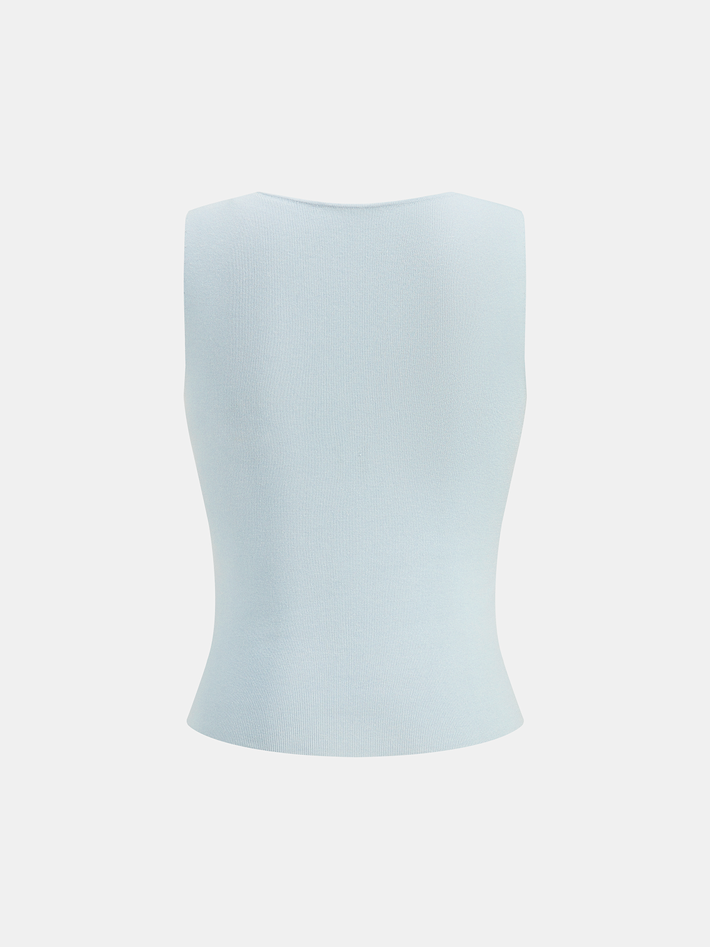 Metal Detail Cut-Out Knit Vest