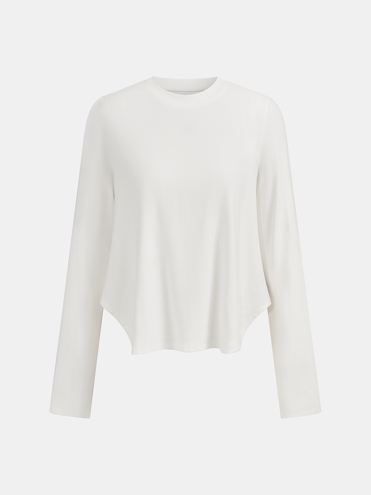 Cotton-Blend Knot-Front Cropped Top