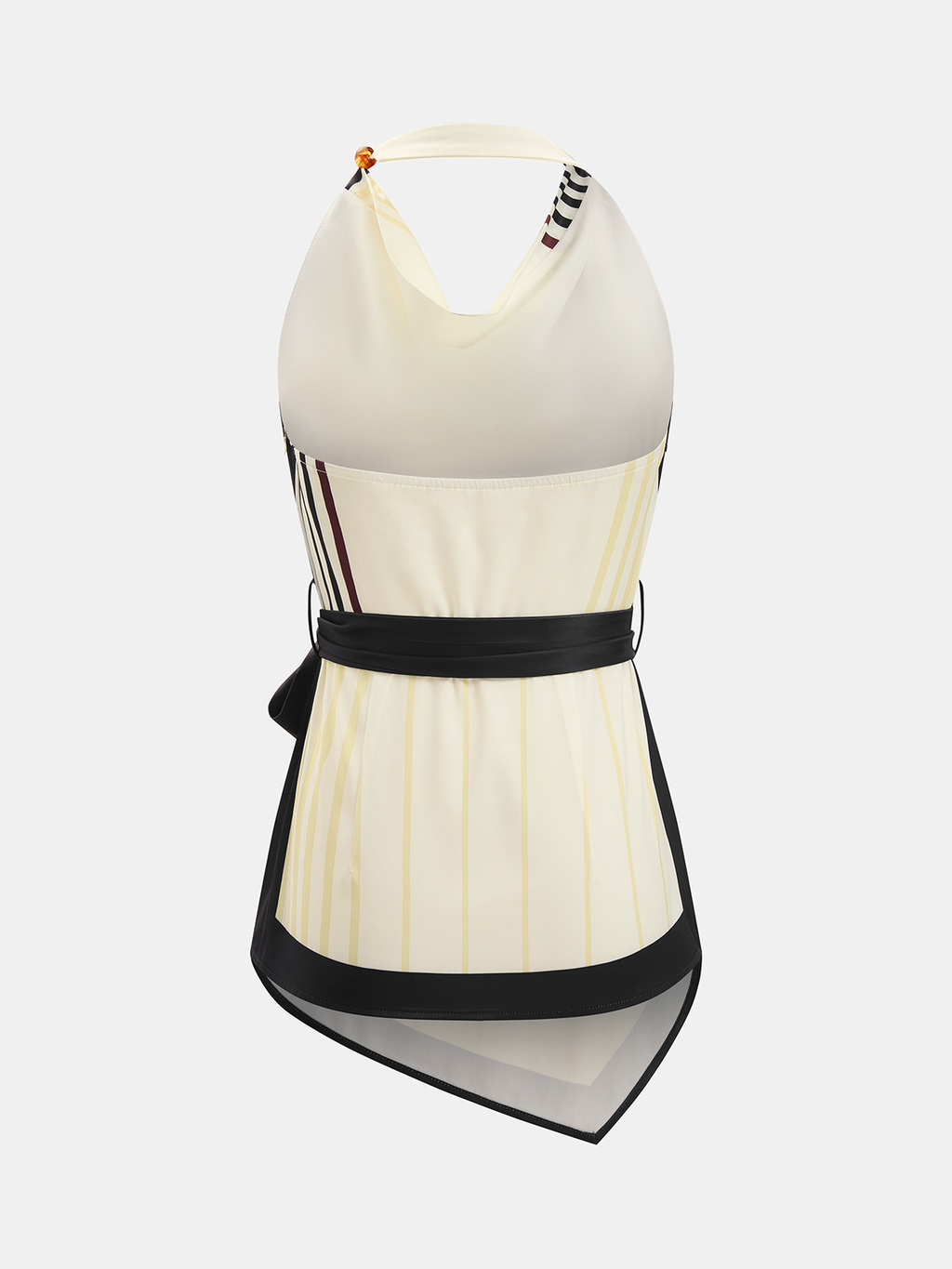 Striped Halter Top & Wide Leg Pant Set