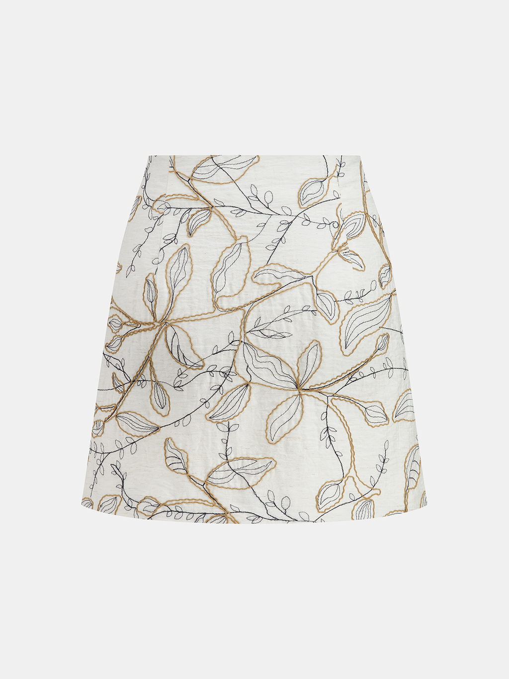 Printed Metal Button Vest & Mini Skirt Set