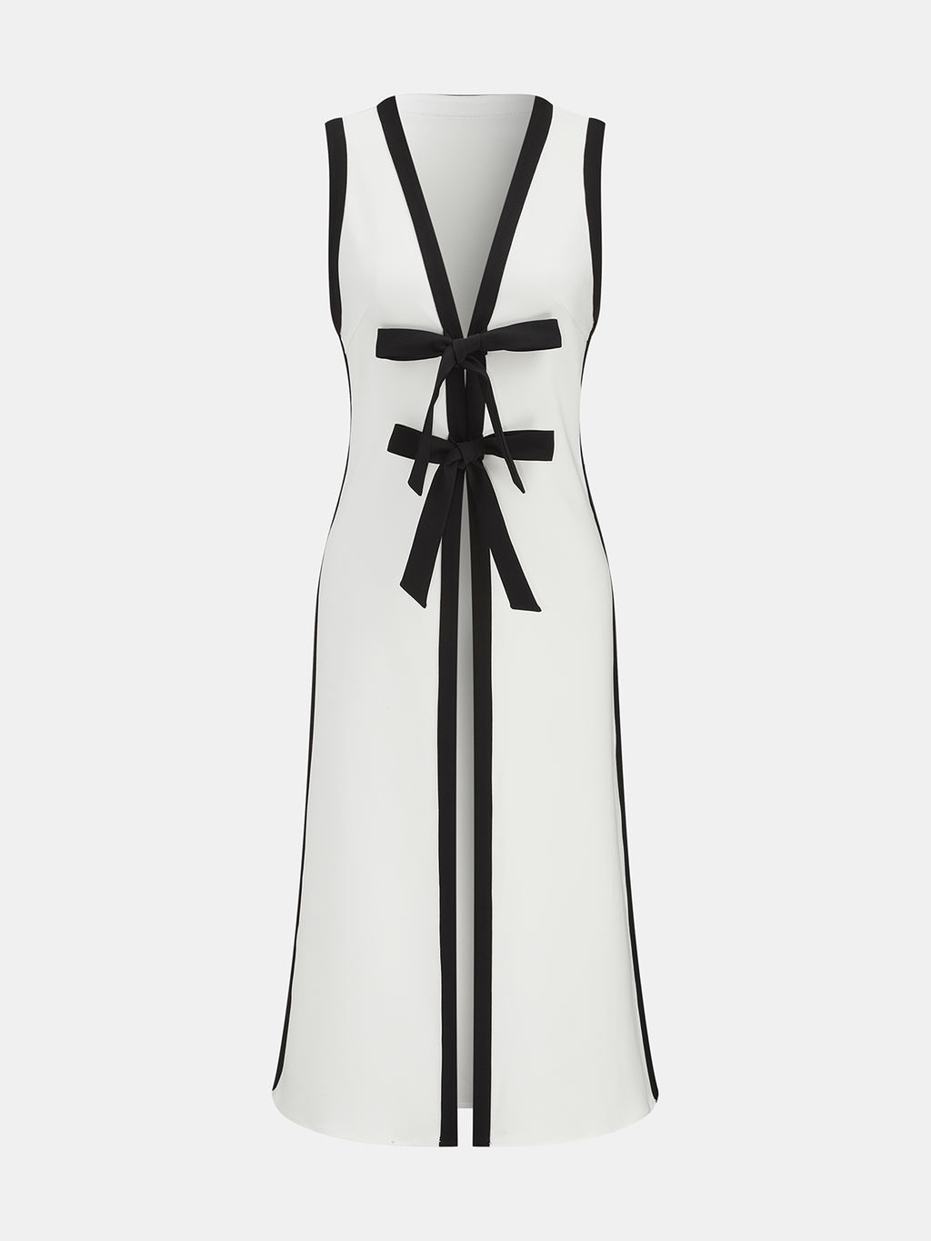Bow Tie Longline Vest Coat & Pants Set