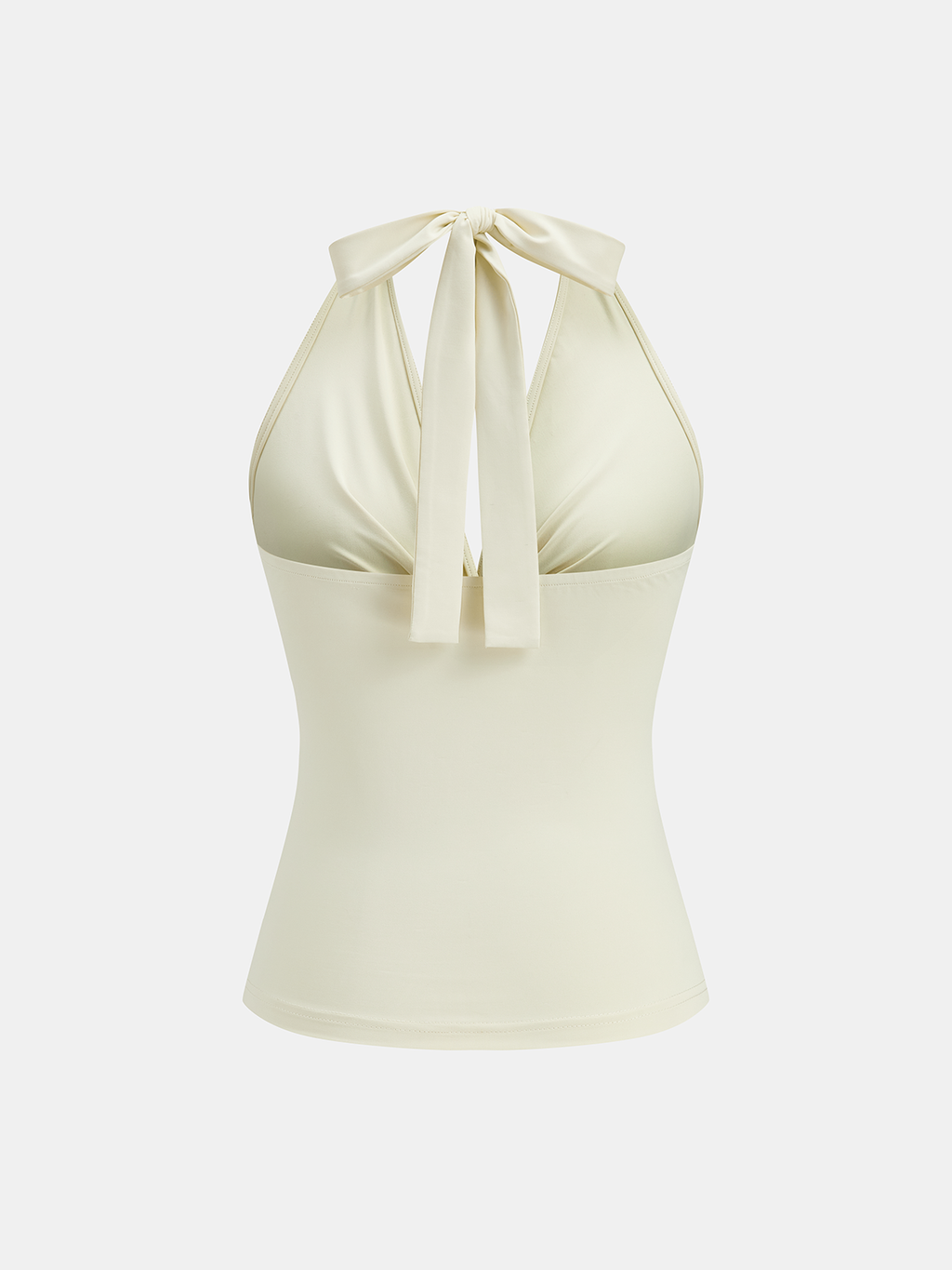 Twist-Front Halter Neck Top