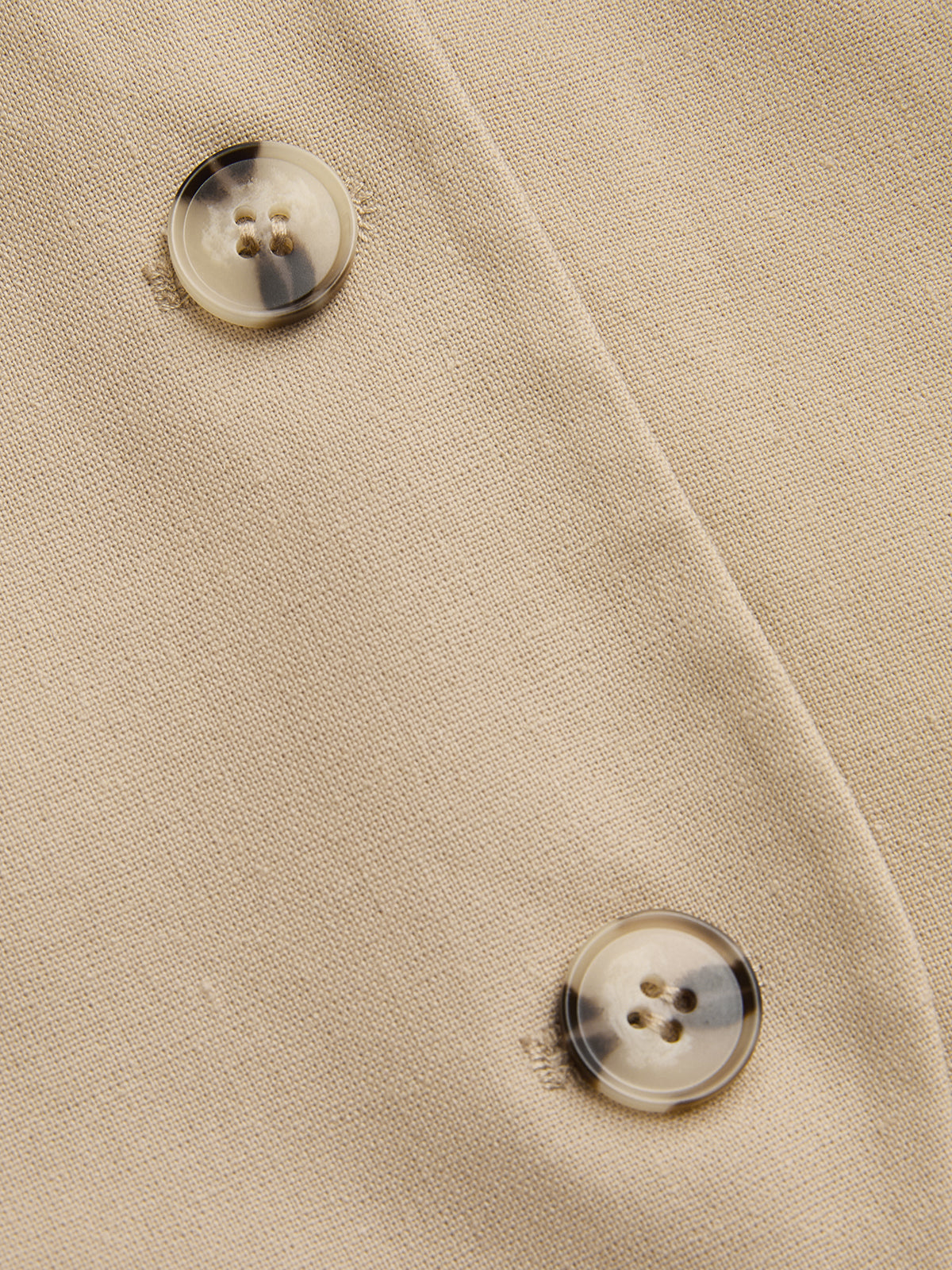 Linen Blend Vest & Pleated Mini Skirt Set