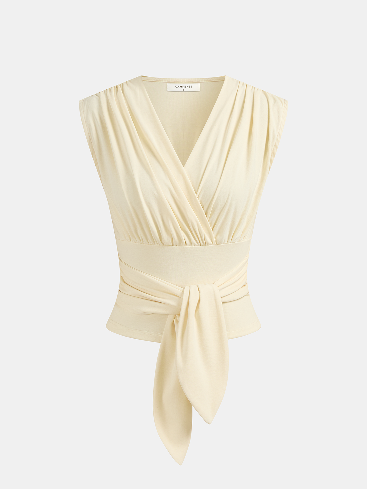 V-Neck Tie-Front Tank Top