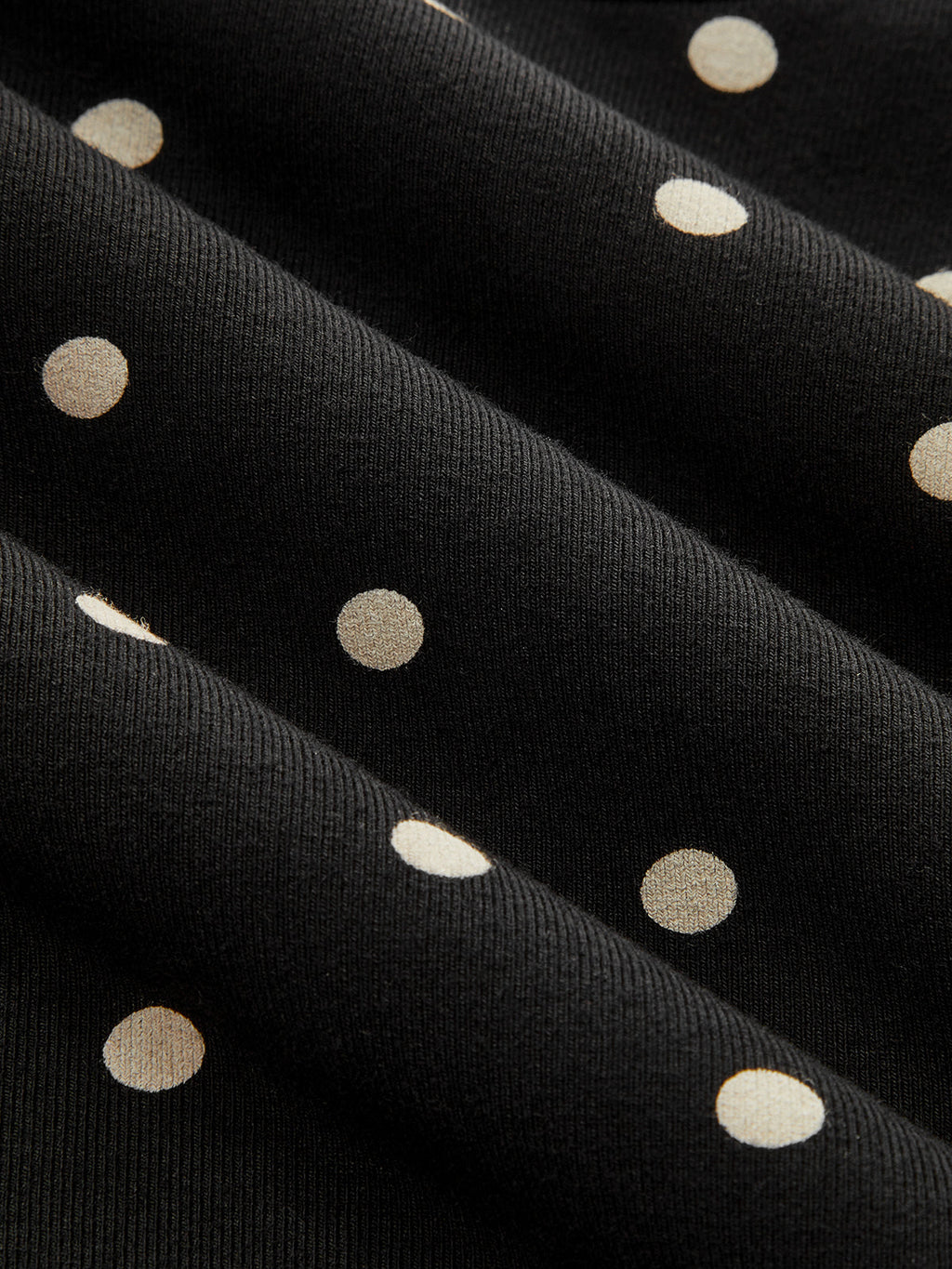 Polka Dot Batwing Cinched Waist Top