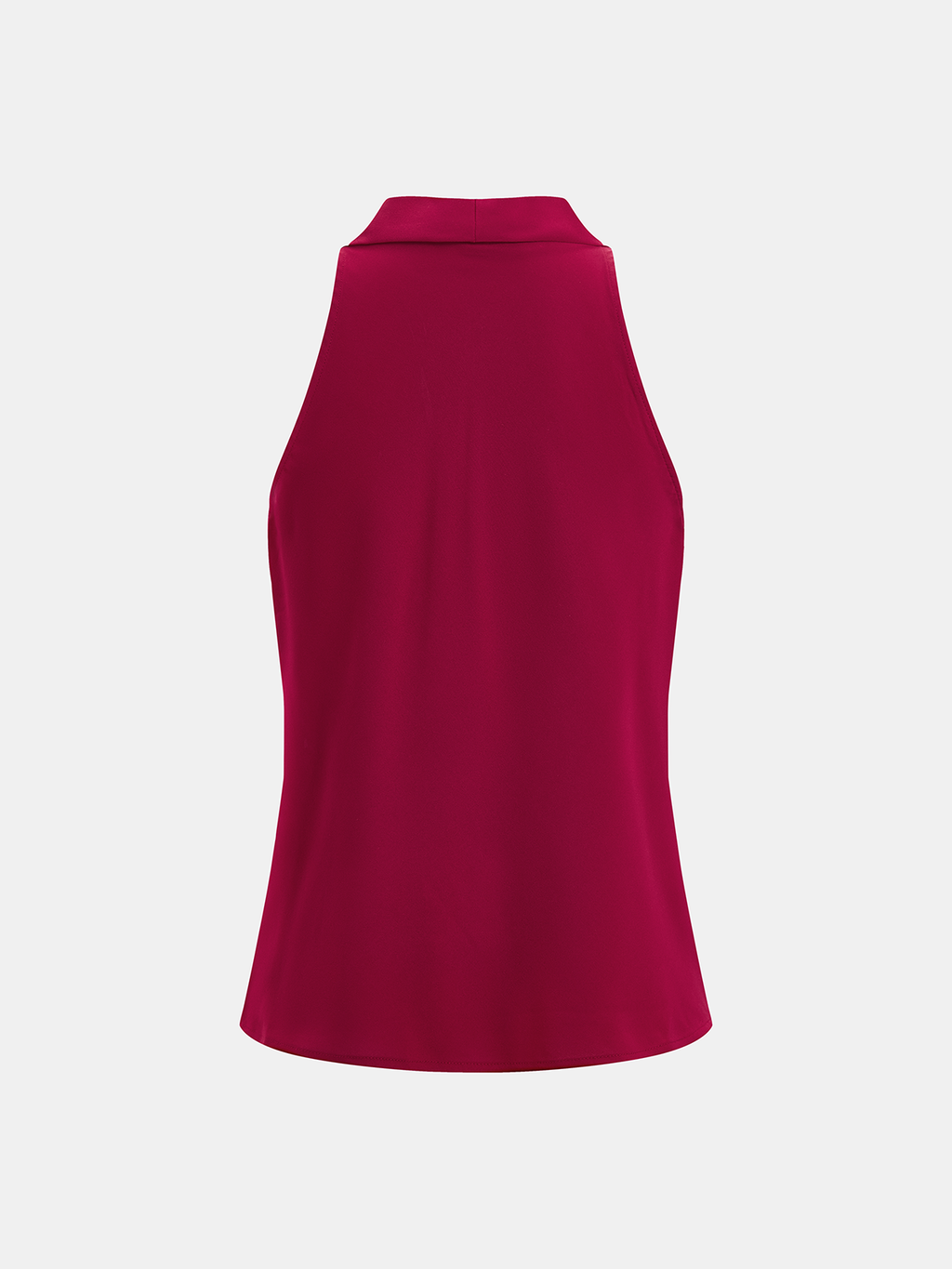 Metal Detail Cowl Neck Sleeveless Top